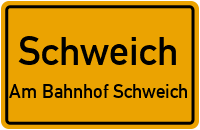 Ludwig-Uhland-Straße in SchweichAm Bahnhof Schweich