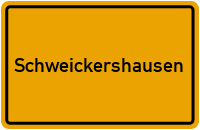 City Sign Schweickershausen