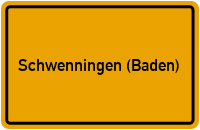 City Sign Schwenningen (Baden)
