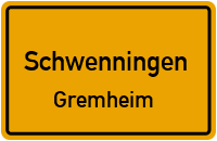 Straßen in Schwenningen Gremheim