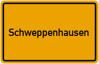Ortsschild von Gemeinde Schweppenhausen in Rheinland-Pfalz