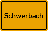 Ortsschild von Gemeinde Schwerbach in Rheinland-Pfalz
