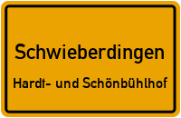Schettlerweg in SchwieberdingenHardt- und Schönbühlhof