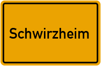 Ortsschild von Gemeinde Schwirzheim in Rheinland-Pfalz