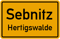 Alte Hohe Straße / Panoramaweg in SebnitzHertigswalde
