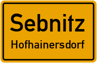 Hainersdorfer Weg in SebnitzHofhainersdorf