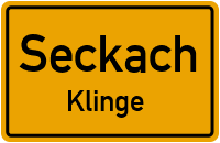 Klingestraße in SeckachKlinge