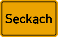 Ortsschild von Gemeinde Seckach in Baden-Württemberg