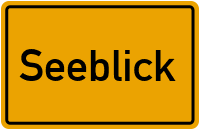 Ortsschild von Gemeinde Seeblick in Brandenburg