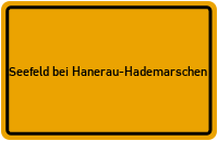 Ortsschild Seefeld bei Hanerau-Hademarschen