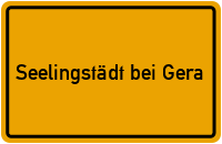 City Sign Seelingstädt bei Gera