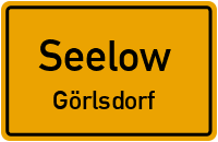 Straße der Jugend in SeelowGörlsdorf