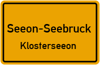 Straßen in Seeon-Seebruck Klosterseeon