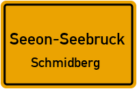 Straßen in Seeon-Seebruck Schmidberg