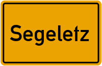 Ortsschild von Segeletz in Brandenburg