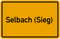 City Sign Selbach (Sieg)