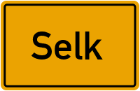 Ortsschild von Gemeinde Selk in Schleswig-Holstein