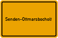 Ortsschild Senden-Ottmarsbocholt