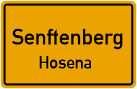 Mühlenstraße in SenftenbergHosena