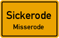 Sickeroder Dorfstraße in SickerodeMisserode