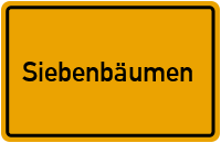Ortsschild von Gemeinde Siebenbäumen in Schleswig-Holstein
