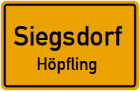 Friedenstraße in SiegsdorfHöpfling