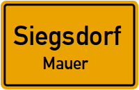 Auf Der Mauer in SiegsdorfMauer