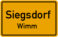 Wimm in SiegsdorfWimm