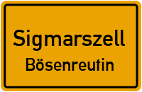 Toblereggstraße in SigmarszellBösenreutin