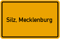 City Sign Silz, Mecklenburg