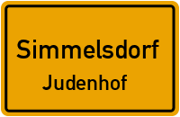 Straßenverzeichnis Simmelsdorf Judenhof