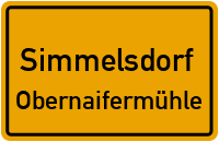 Straßenverzeichnis Simmelsdorf Obernaifermühle