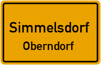 Straßenverzeichnis Simmelsdorf Oberndorf