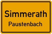 Straßenverzeichnis Simmerath Paustenbach