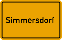 Ortsschild Simmersdorf