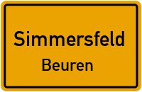 Kapellenstraße in SimmersfeldBeuren