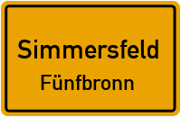 Forststraße in SimmersfeldFünfbronn