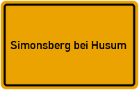 Ortsschild Simonsberg bei Husum