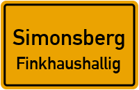 Finkhausweg in SimonsbergFinkhaushallig