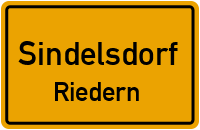 Straßen in Sindelsdorf Riedern