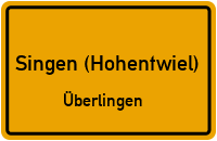 Bergstraße in Singen (Hohentwiel)Überlingen