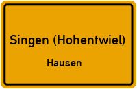 Ortsstraße in Singen (Hohentwiel)Hausen