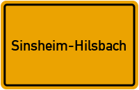 Ortsschild Sinsheim-Hilsbach