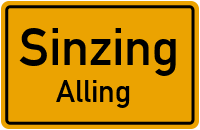 Straßenverzeichnis Sinzing Alling