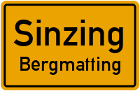Hubäckerweg in 93161 Sinzing (Bergmatting)