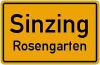 Straßenverzeichnis Sinzing Rosengarten