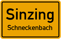 Straßenverzeichnis Sinzing Schneckenbach