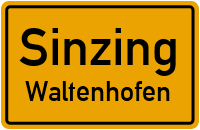 Straßenverzeichnis Sinzing Waltenhofen