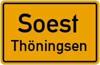 Straßenverzeichnis Soest Thöningsen