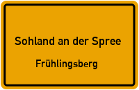 Spreetalstraße in Sohland an der SpreeFrühlingsberg